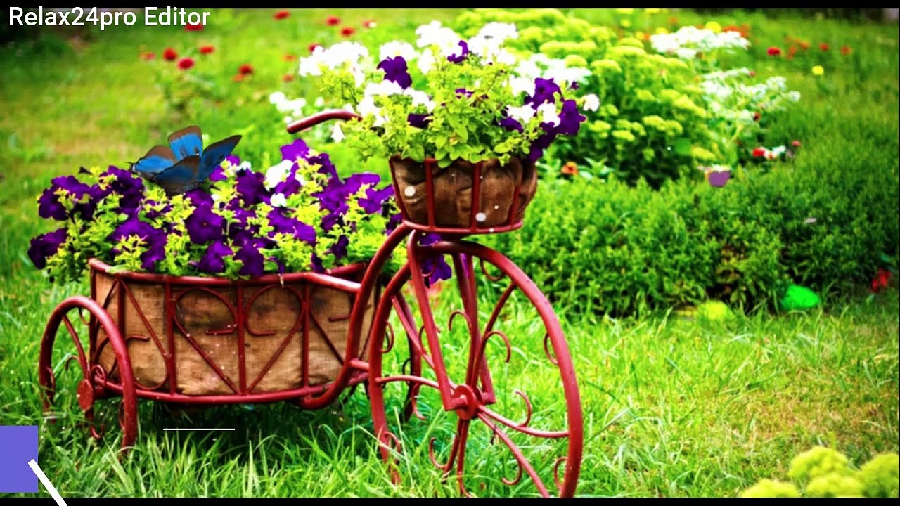 The Best Relaxing Garden  in 4k Butterfly  and Flowers  10 Hours