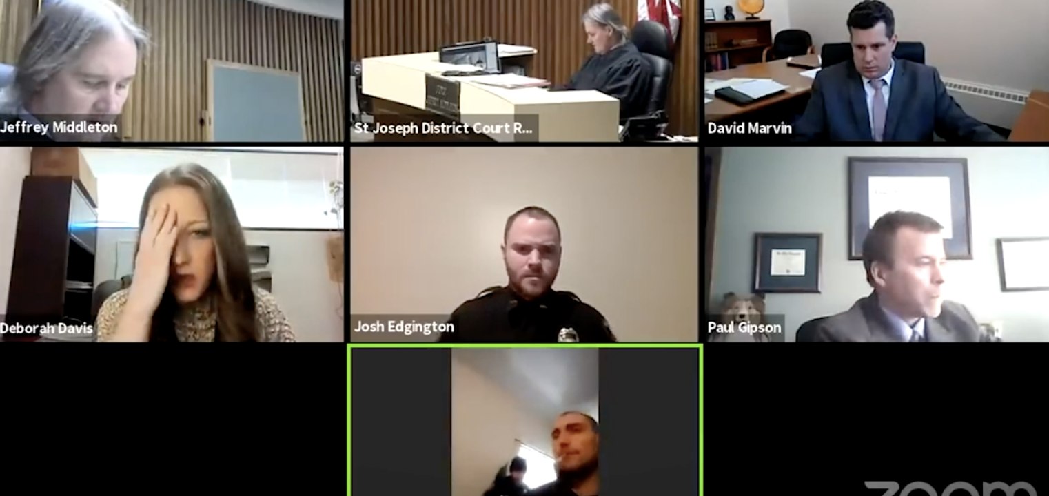 Assault Suspect Discovered Inside Accuser's Home During Zoom Hearing