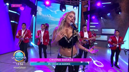 Cristina Eustace nos cantó su último tema titulado 'Esa no soy yo'. | Venga La Alegría