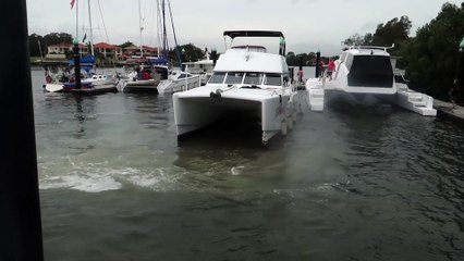 Boat Loses Control in Marina