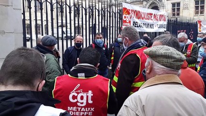 Deux militants de la CGT étaient convoqués  devant le tribunal de Rouen pour diffamation et complicité