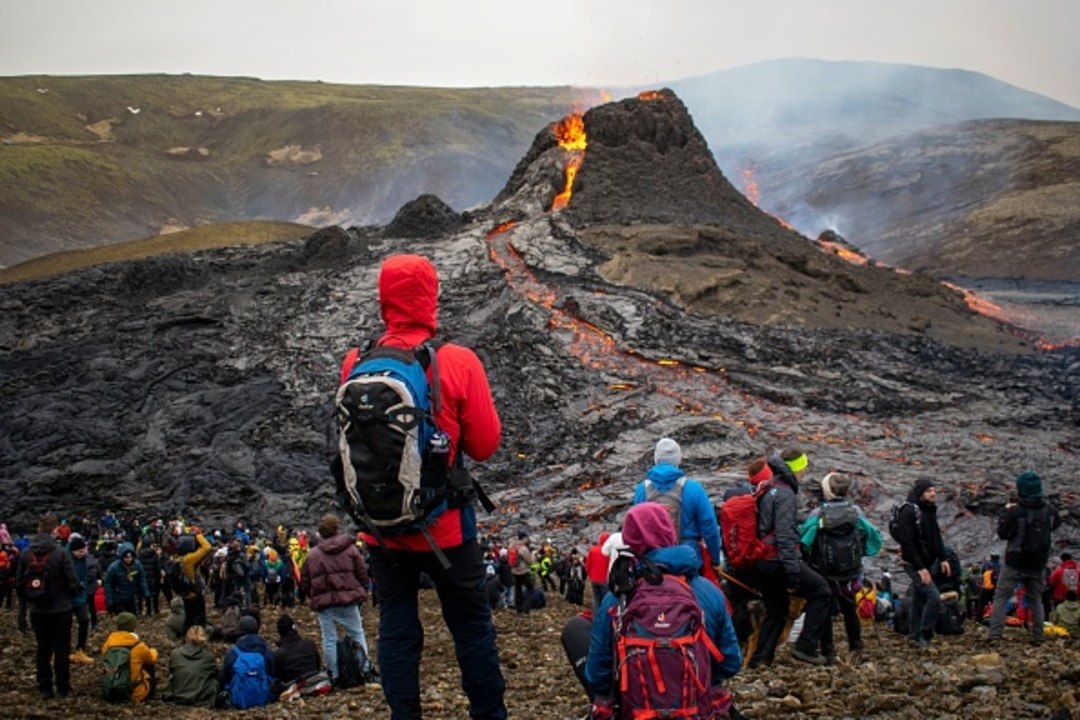 This Famous Volcano in Iceland Is Erupting — Se...