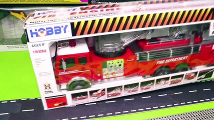 Download Video: Fire Truck, Tractor, Police Cars, Trains, Excavator & Garbage Trucks RC Toy Vehicles for Kids