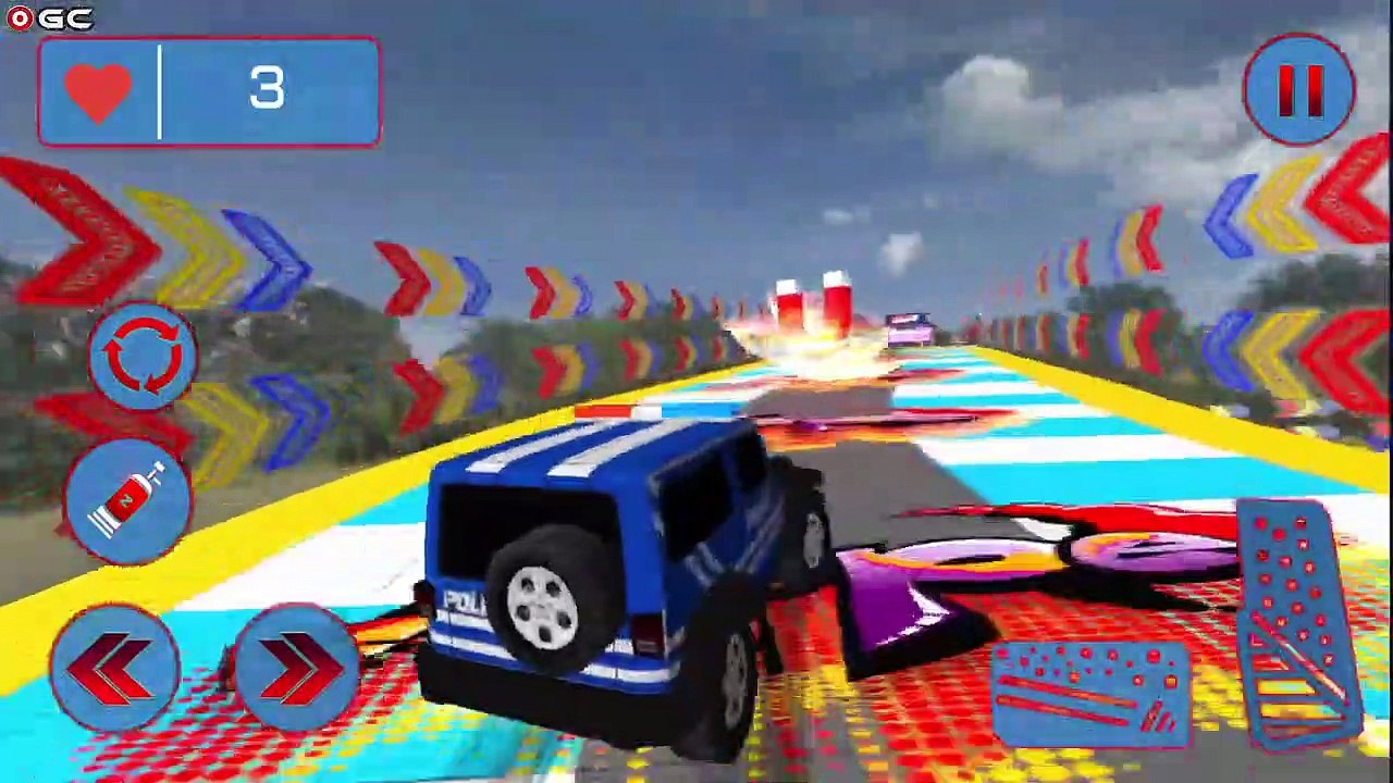 Real Police Ramp Games Bike Stunt Car Stunt Games - Impossible Real Driving - Android GamePlay #4