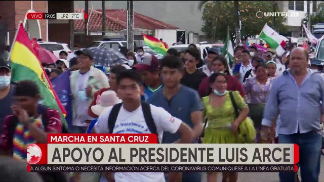 Afines al MAS marcharon hasta el segundo anillo, su concentración concluyó cerca de las 18:00
