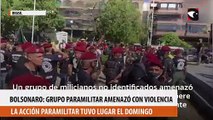 Bolsonaro: grupo paramilitar amenazó con violencia