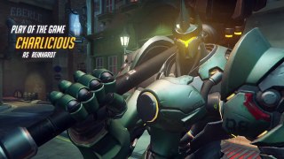 Ultimate hammer 5 kills Pro level Reinhardt king's row  Player of the game_Overwatch