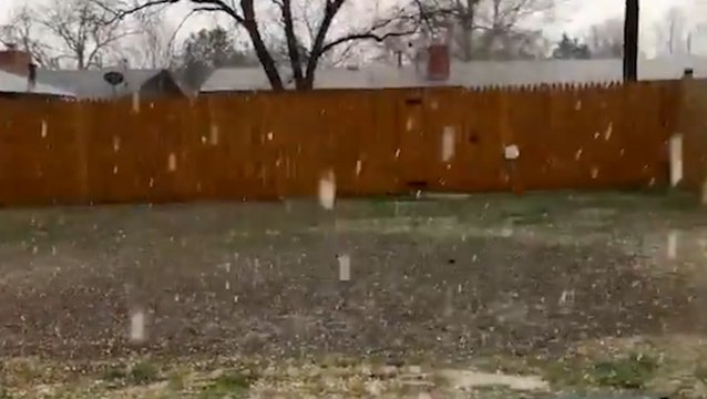 Thunderstorms bring rain and hail to the south-central U.S.