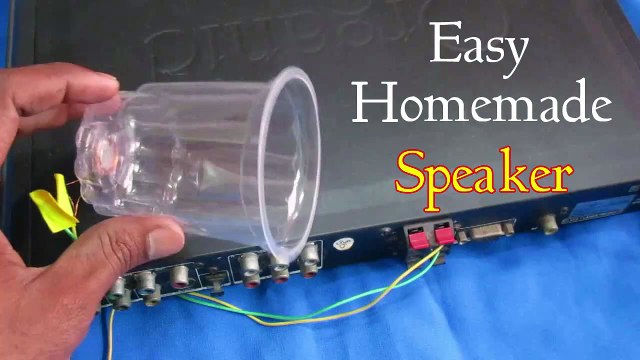 DIY Easy Speaker with Charger and Plastic Glass | How to Make Speaker At Home Easy Way | Homemade Speakers Ideas