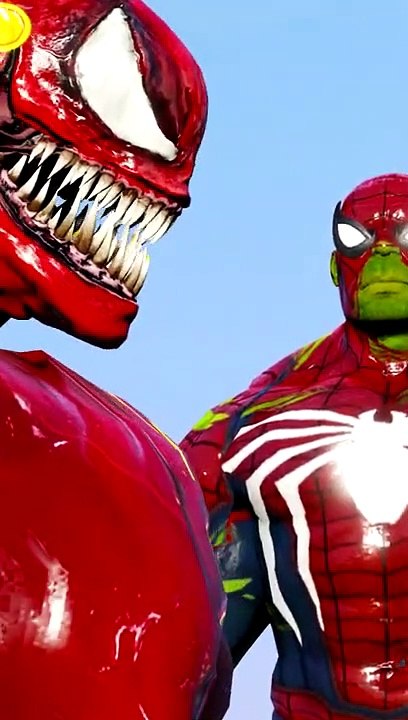 19.# Shorts FlashVenom Vs HulkSpider Battle