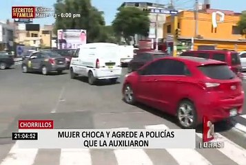 Liberan a extranjera que golpeó a policías tras protagonizar accidente en Chorrillos