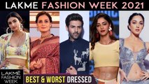 Kiara Advani, Ananya Panday, Pooja Hedge, Kartik Aaryan | Best And Worst Dressed | Lakme Fashion Week 2021