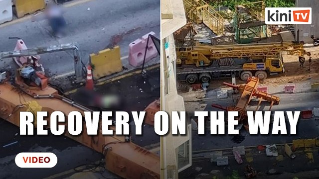 One body still pinned under collapsed launching gantry at Suke project