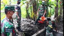 Atasi Krisis Air Bersih, Tni Memasang Pompa Hidram