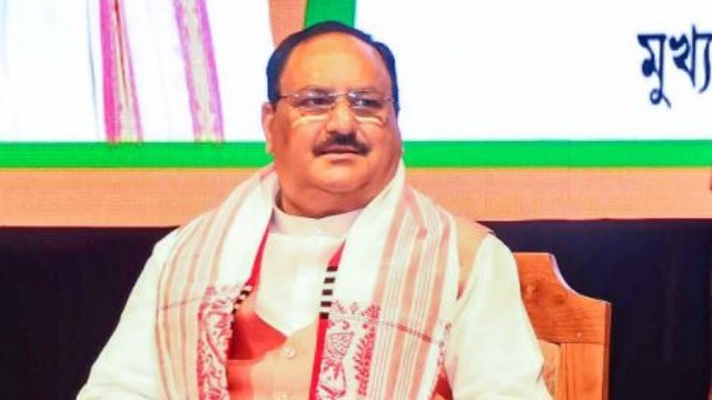 JP Nadda releases BJP's Assam manifesto