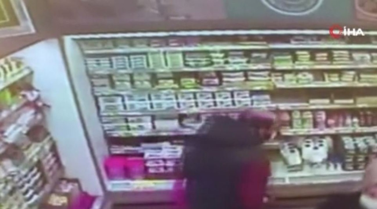 Alışveriş yapıyor gibi hırsızlık yaptı, sepeti doldurup kaçtı