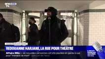 Privé de salles de spectacle, l'humoriste Redouanne Harjane fait du stand-up dans les rues de Paris