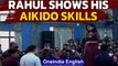 Rahul Gandhi demonstrates Aikido techniques in Kerala College | Oneindia News