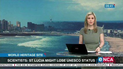 Fears St. Lucia lake might lose World Heritage Site status