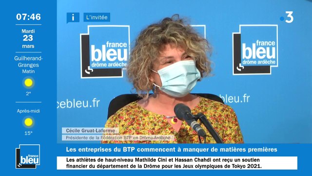 Cécile Gruat-Laforme, présidente de la fédération BTP en Drôme-Ardèche