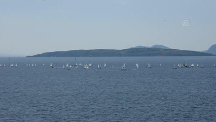 Son dakika: Mavi suları özleyen yelkenciler yarış heyecanı yaşadı