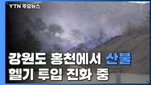 강원도 홍천서 산불...헬기 투입 진화 중 / YTN
