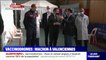 Emmanuel Macron est en visite dans un vaccinodrome à Valenciennes
