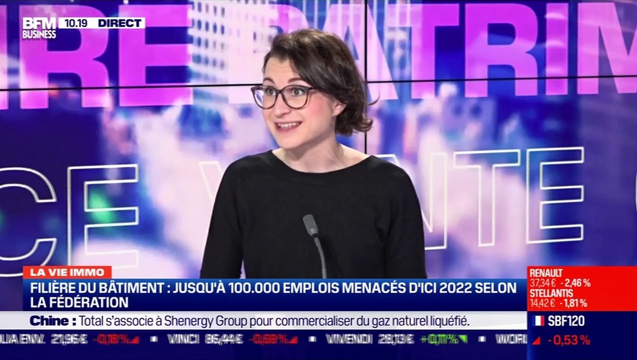 Marie Coeurderoy: Jusqu'à 100 000 emplois menacés dans la filière du bâtiment d'ici 2022 selon la Fédération - 23/03
