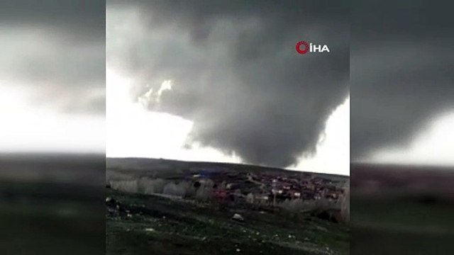 Korku dolu anlar! Dev hortum böyle görüntülendi