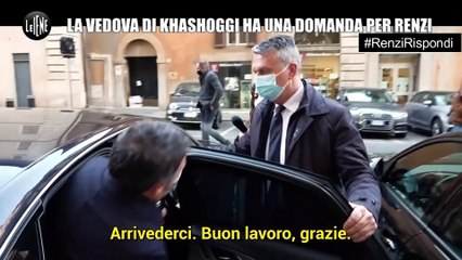 La vedova del giornalista Khashoggi ha una domanda per Matteo Renzi