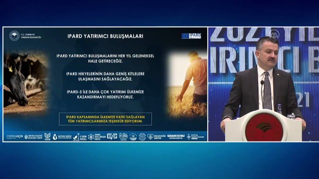 ANKARA - Pakdemirli: 'Avrupa Komisyonu raporlarına göre IPARD programını en başarılı uygulayan ülke Türkiye'dir'