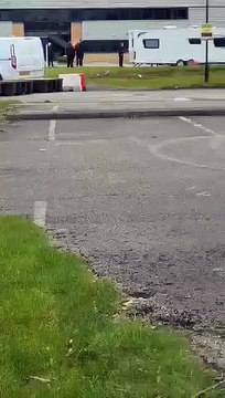 Police raid Traveller camp in Fulwood, Preston