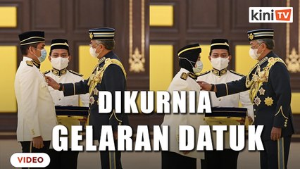 Zuraida dan Radzi Jidin dikurnia gelaran 'Datuk'