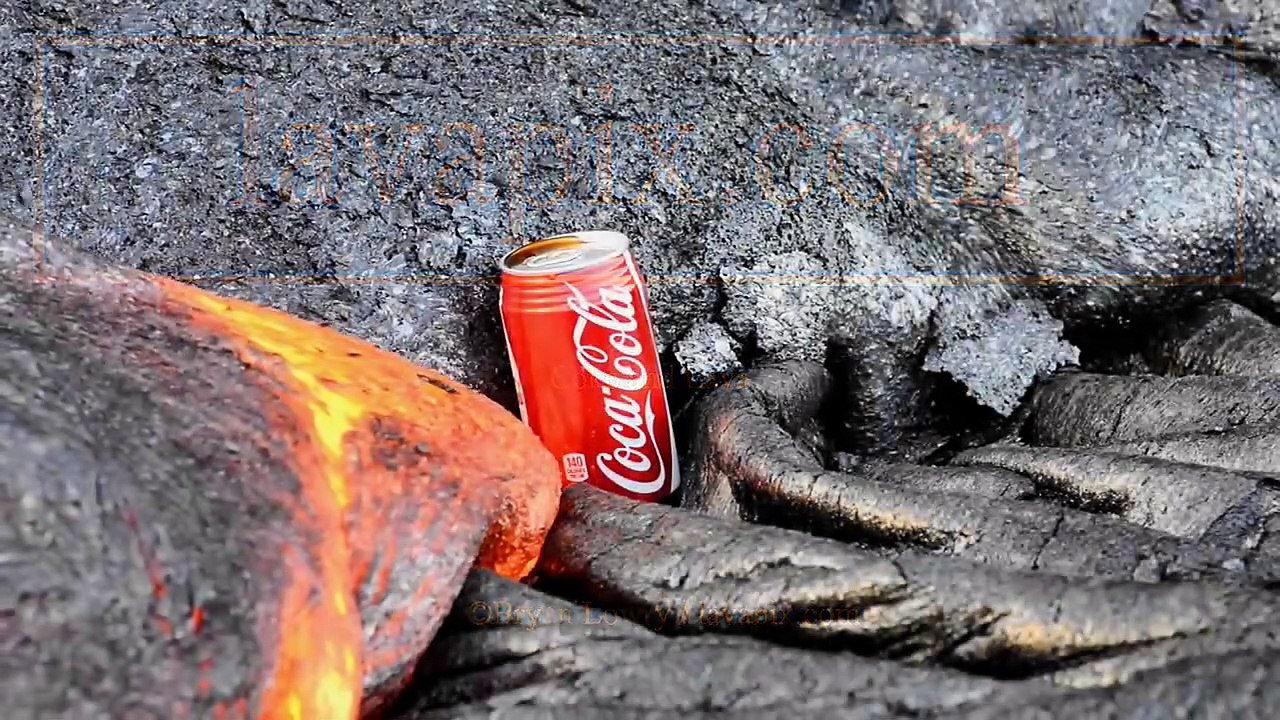 Coke can vs lava