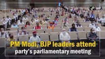 PM Narendra Modi, BJP leaders attend party’s parliamentary meeting