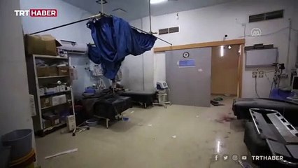 Esed rejiminin hastaneyi bombaladığı görüntüler ortaya çıktı