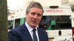 Starmer marks year since lockdown with hospital visit