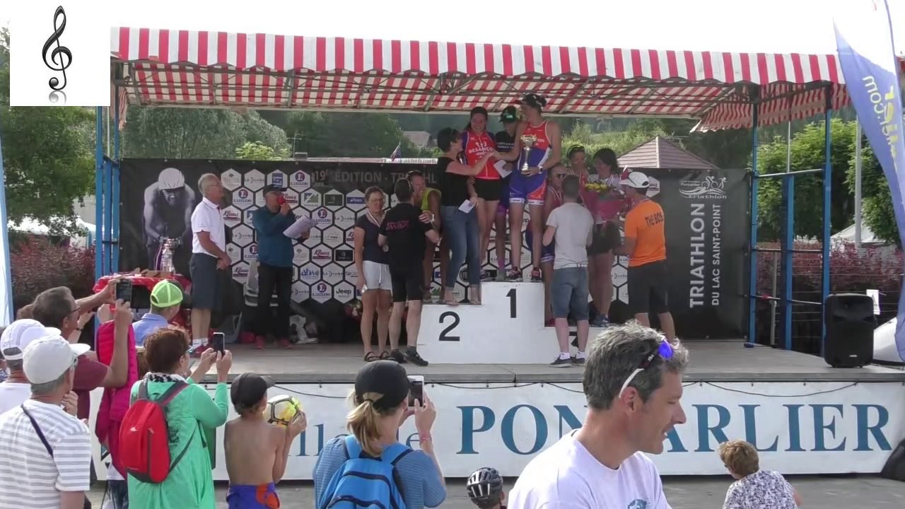 Triathlon de Saint Point lac 2018 : La remise des prix finale