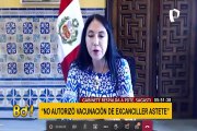 Palacio de Gobierno se pronuncia sobre declaraciones de Elizabeth Astete