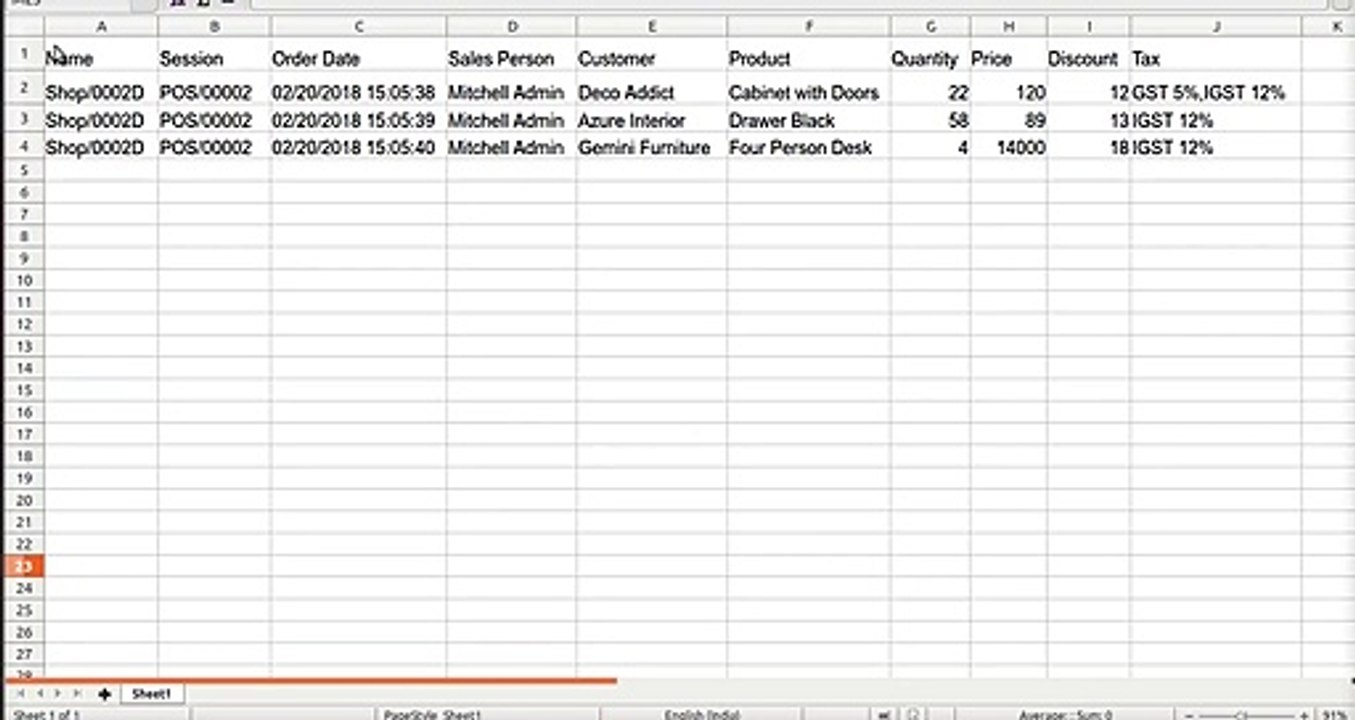 How to Import Point of Sales - POS orders Transaction using CSV or XLS file in odoo ERP