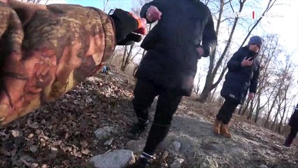 Buz kütlesindeki çocuğu olta atarak kurtardı