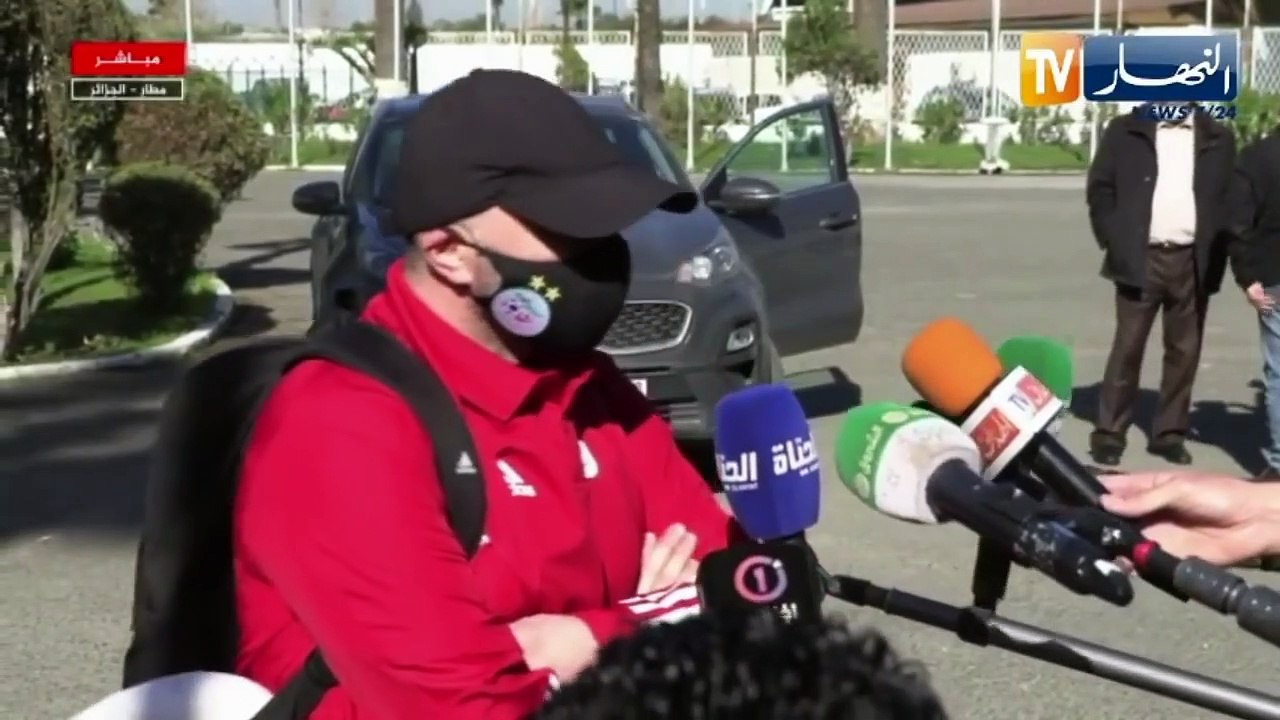 Belmadi avant le départ pour Lusaka