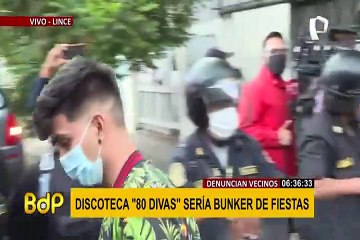 Discoteca “80 Divas”: Policía retira a más de 20 personas atrincheradas en local