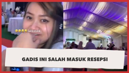 Download Video: Sudah Makan Setengah Piring, Gadis Ini Ternyata Salah Masuk Kondangan