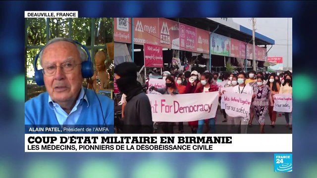 Coup d'État militaire en Birmanie : les médecins, pionniers de la désobéissance civile