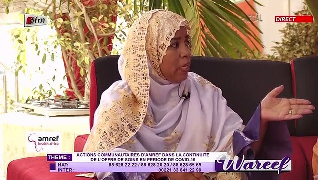Wareef du 23 Mars 2021 présenté par Eva Tra - Thème : Actions communautaires d'AMREF