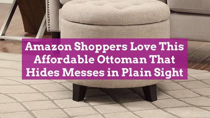 Amazon Shoppers Love This Affordable Ottoman That Hides Messes in Plain Sight