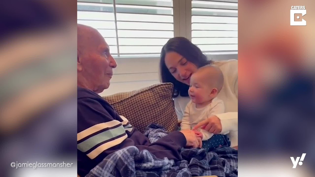94-Jähriger mit Alzheimer trifft zum ersten Mal seine Urenkelin