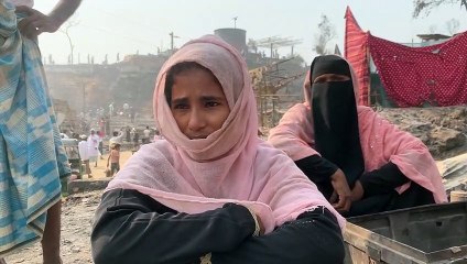 Incêndio devastador em campo de refugiados Rohingya
