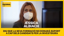 Jéssica Albiach diu que la seva formació no donarà suport a cap dels candidats per la investidura